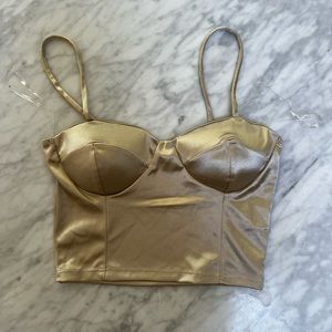 Satin crop top